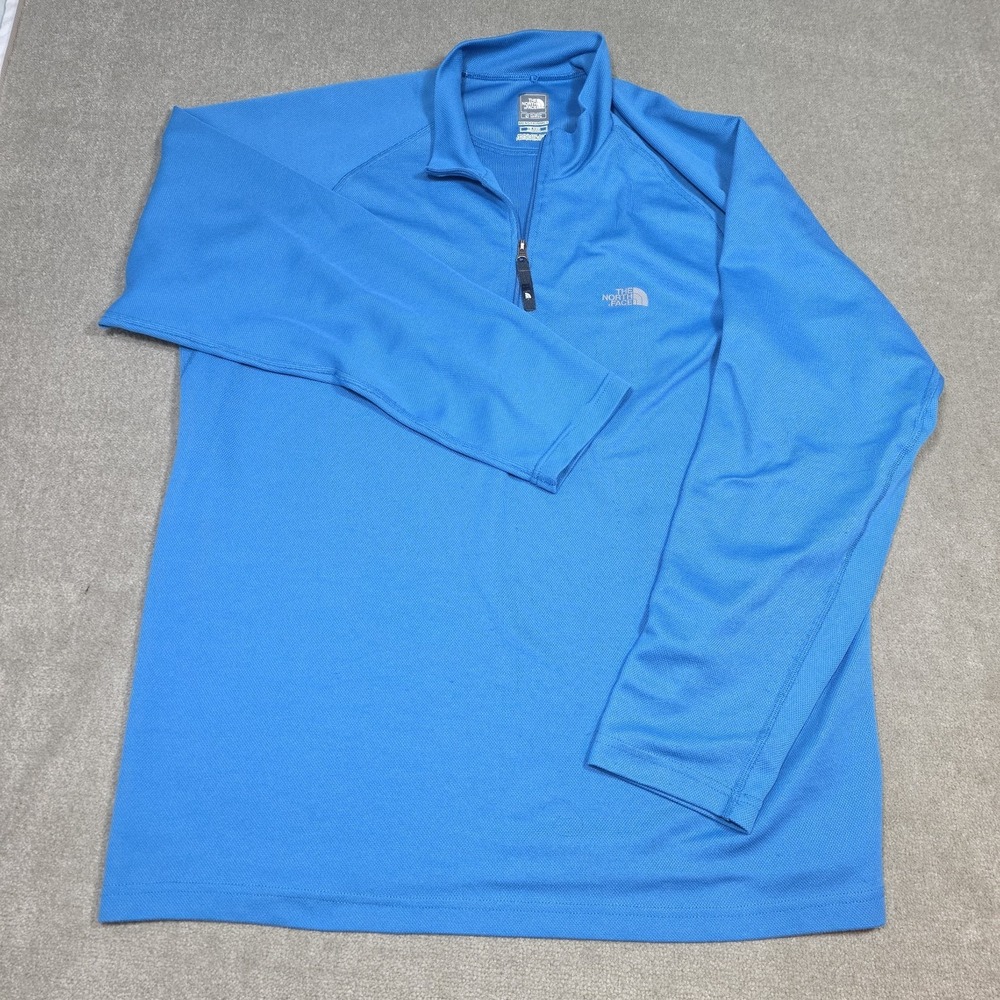 The North Face Flight Series 1/4 Zip Pullover Mens Xl Blue Vapor Wick Running